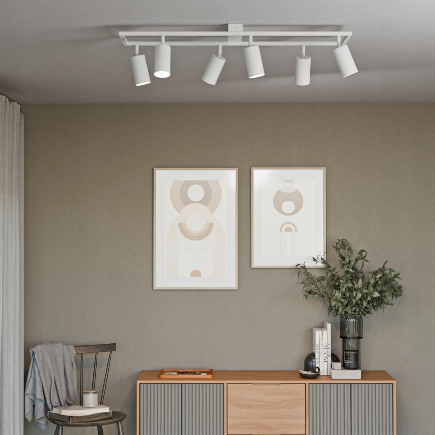 Спот осветително тяло 6xGU10/30W/230V бяло