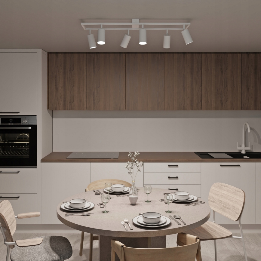 Спот осветително тяло 6xGU10/30W/230V бяло