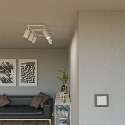 Спот осветително тяло 6xGU10/30W/230V бяло