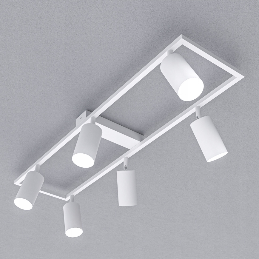 Спот осветително тяло 6xGU10/30W/230V бяло