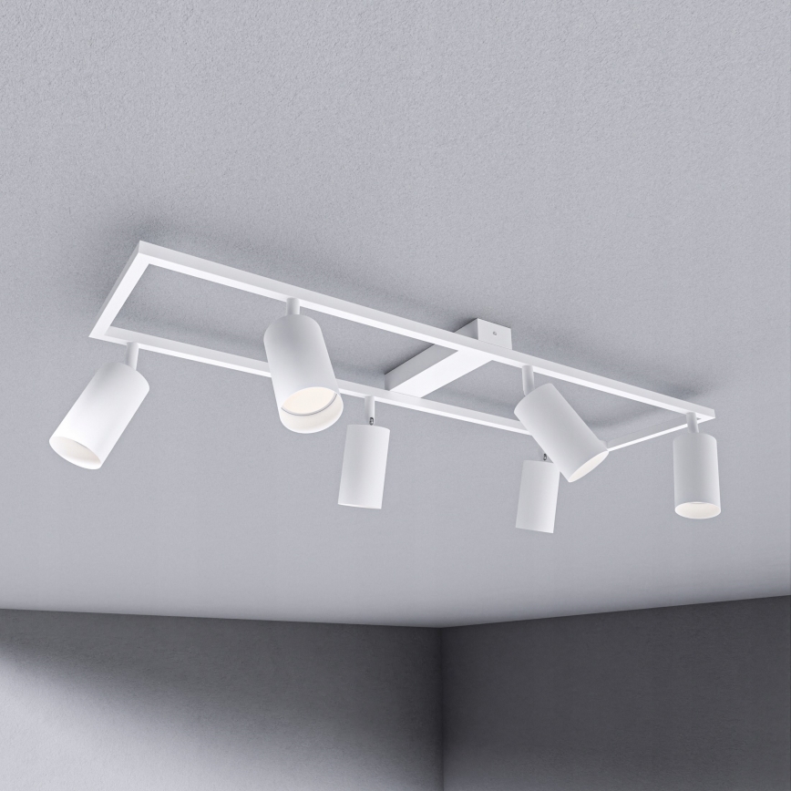 Спот осветително тяло 6xGU10/30W/230V бяло