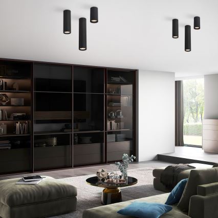 Спот осветително тяло TUNE L 1xGU10/10W/230V 24 см черно