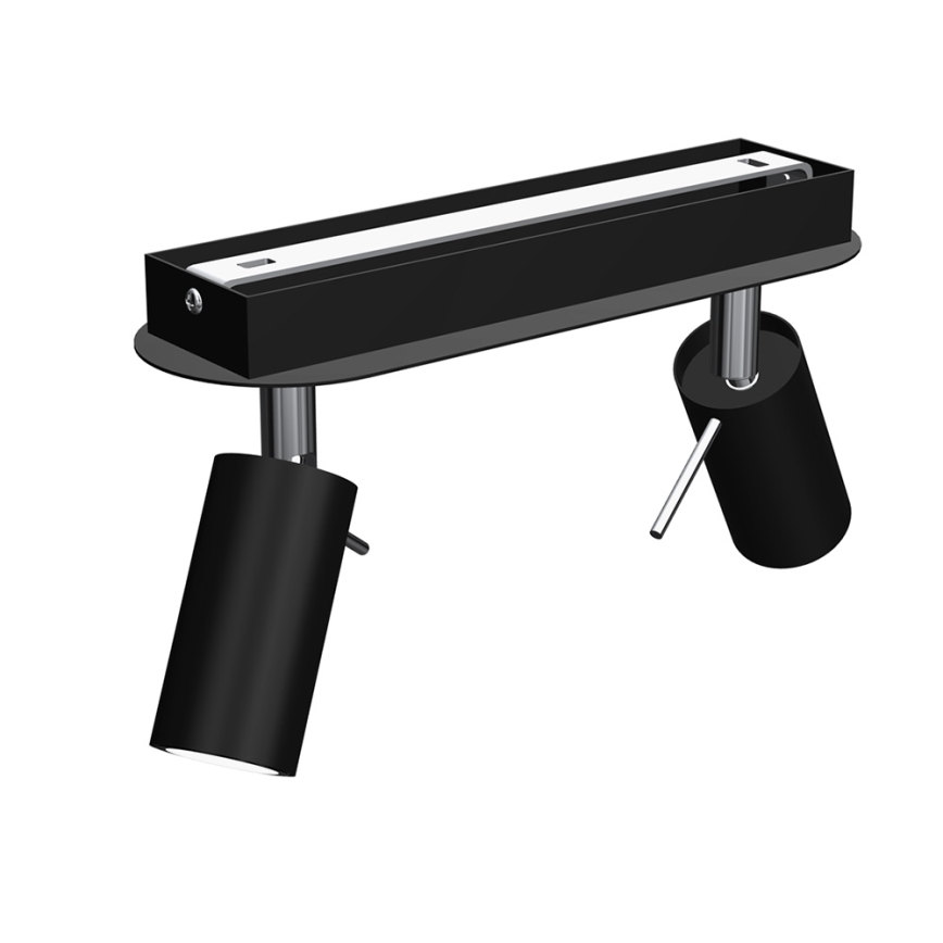 Спот PRESTON 2xGU10/MR11/40W/230V черен