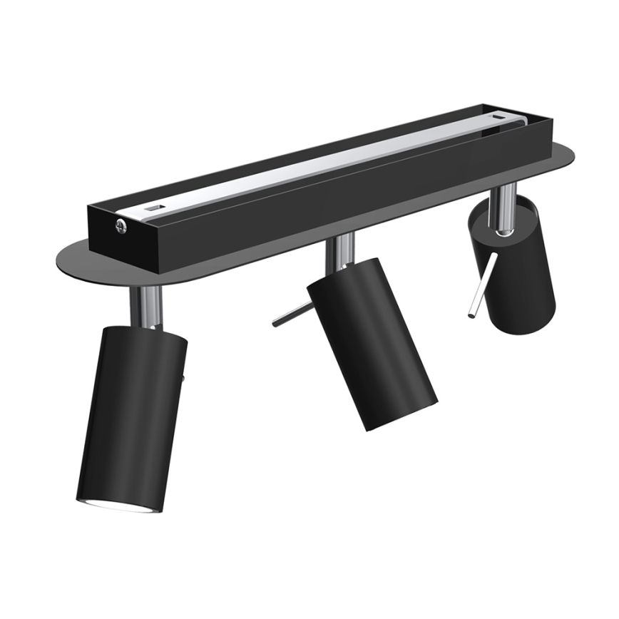 Спот PRESTON 3xGU10/MR11/40W/230V черен