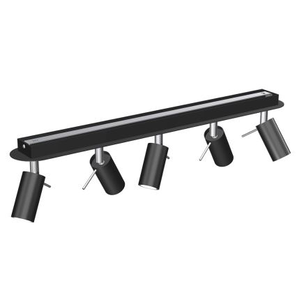 Спот PRESTON 5xGU10/MR11/40W/230V черен