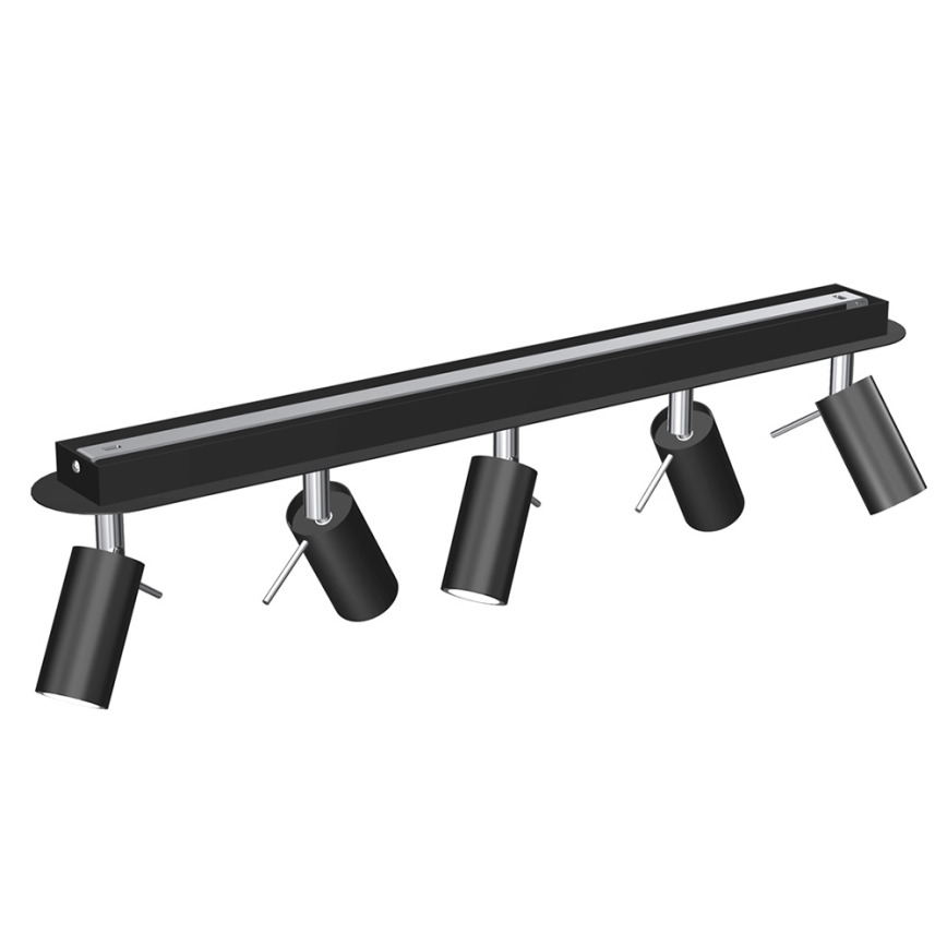 Спот PRESTON 5xGU10/MR11/40W/230V черен