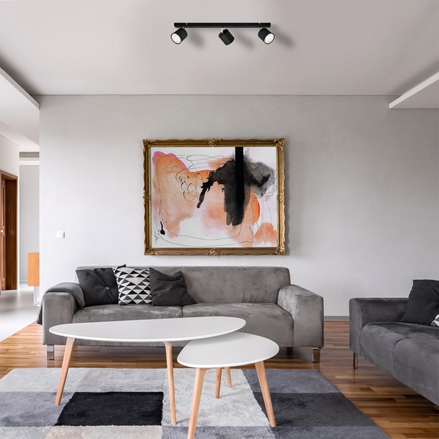 Спот PUNTA 3xGX53/10W/230V черен