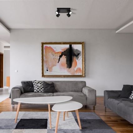 Спот PUNTA 4xGX53/10W/230V черен