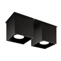 Спот QUAD 2 2xGU10/40W/230V черен