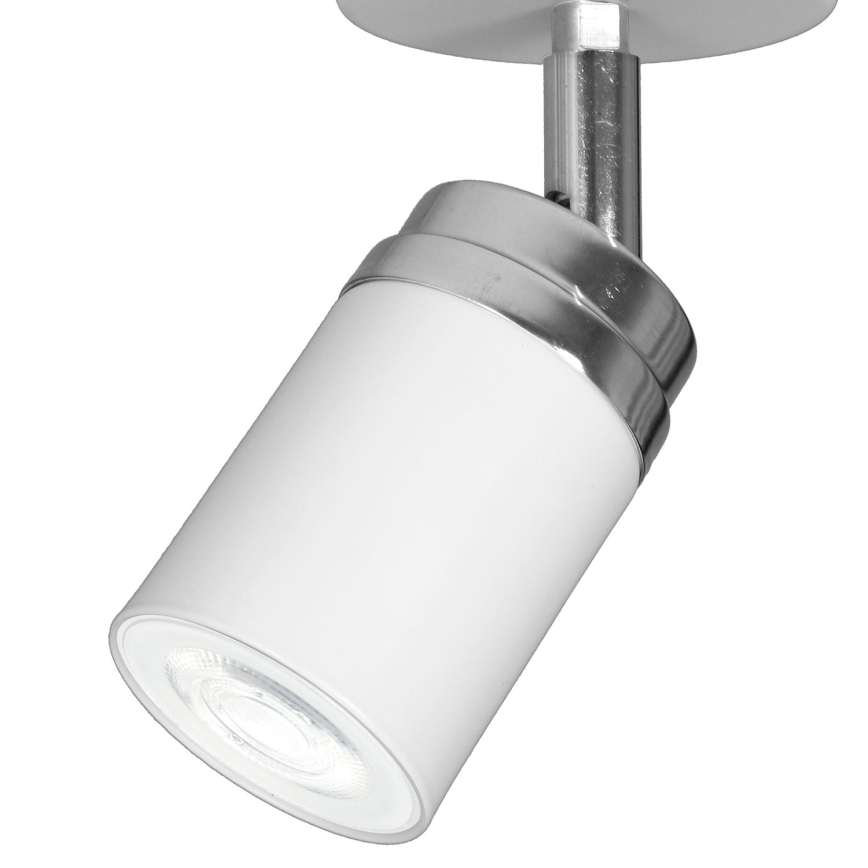Спот RENO 1xGU10/8W/230V бял/лъскав хром