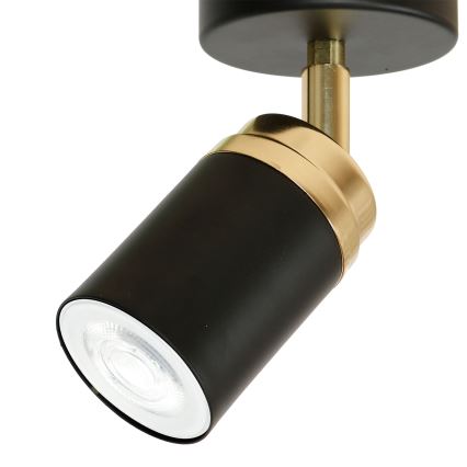 Спот RENO 1xGU10/8W/230V черен/златист