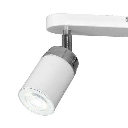 Спот RENO 2xGU10/8W/230V бял/лъскав хром