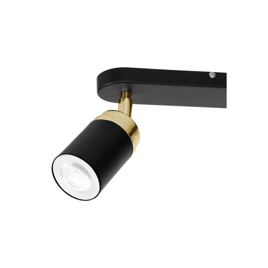 Спот RENO 2xGU10/8W/230V черен/златист