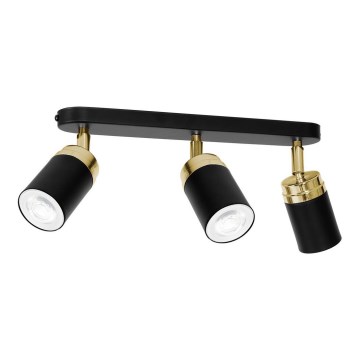 Спот RENO 3xGU10/8W/230V черен/златист