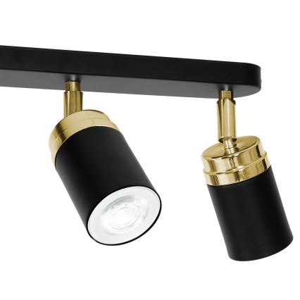 Спот RENO 3xGU10/8W/230V черен/златист