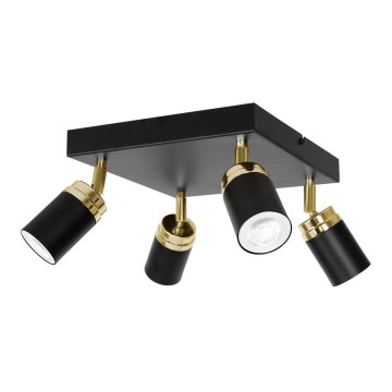 Спот RENO 4xGU10/8W/230V черен/златист