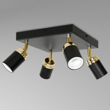 Спот RENO 4xGU10/8W/230V черен/златист