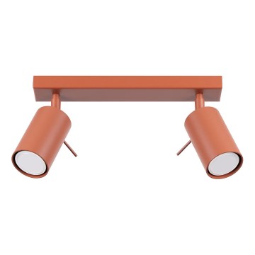 Спот RING 2xGU10/10W/230V червен