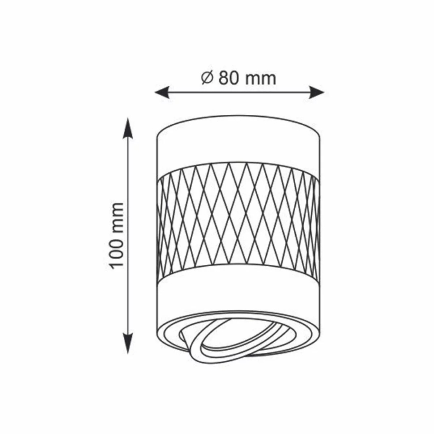 Спот RUBIN 1xGU10/10W/230V черен