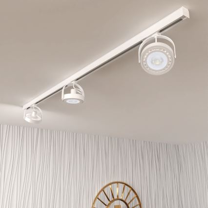 Спот с релсова система LUGAR AR111 3xGU10/25W/230V бял