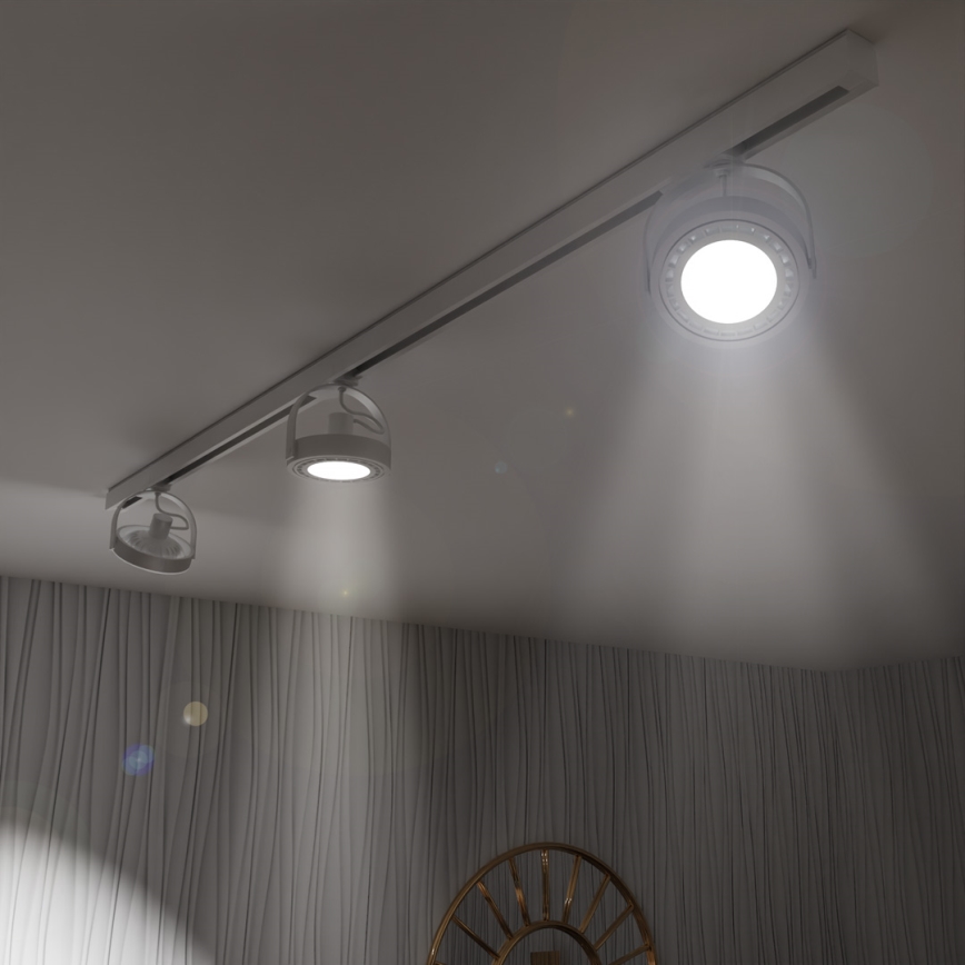 Спот с релсова система LUGAR AR111 3xGU10/25W/230V бял