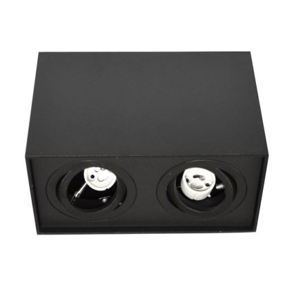 Спот SIROCO 2xGU10/30W/230V черен