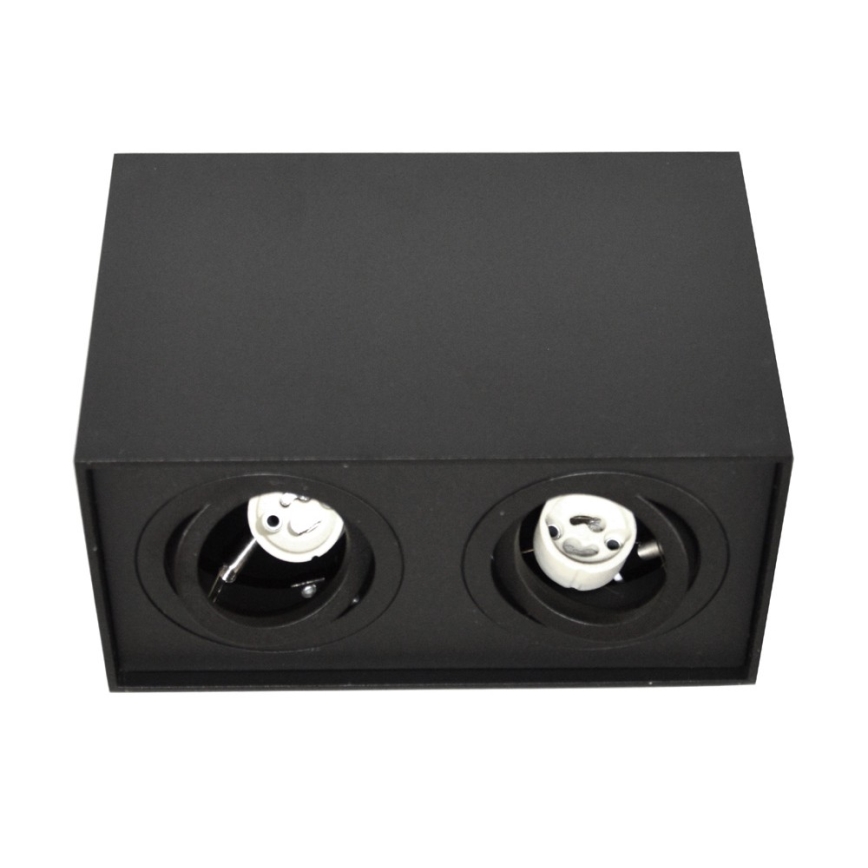 Спот SIROCO 2xGU10/30W/230V черен