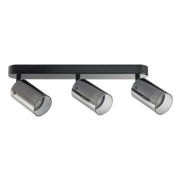 Спот SMOKY 3xGU10/10W/230V черен