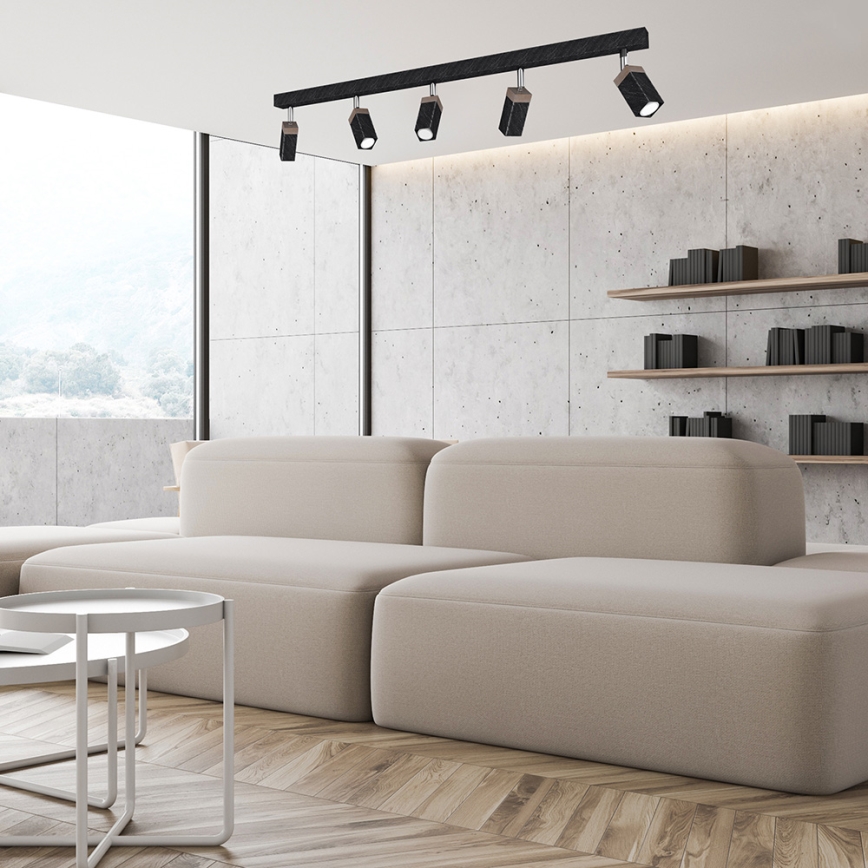 Спот SOLO 5xGU10/MR11/40W/230V черен