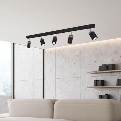 Спот SOLO 5xGU10/MR11/40W/230V черен