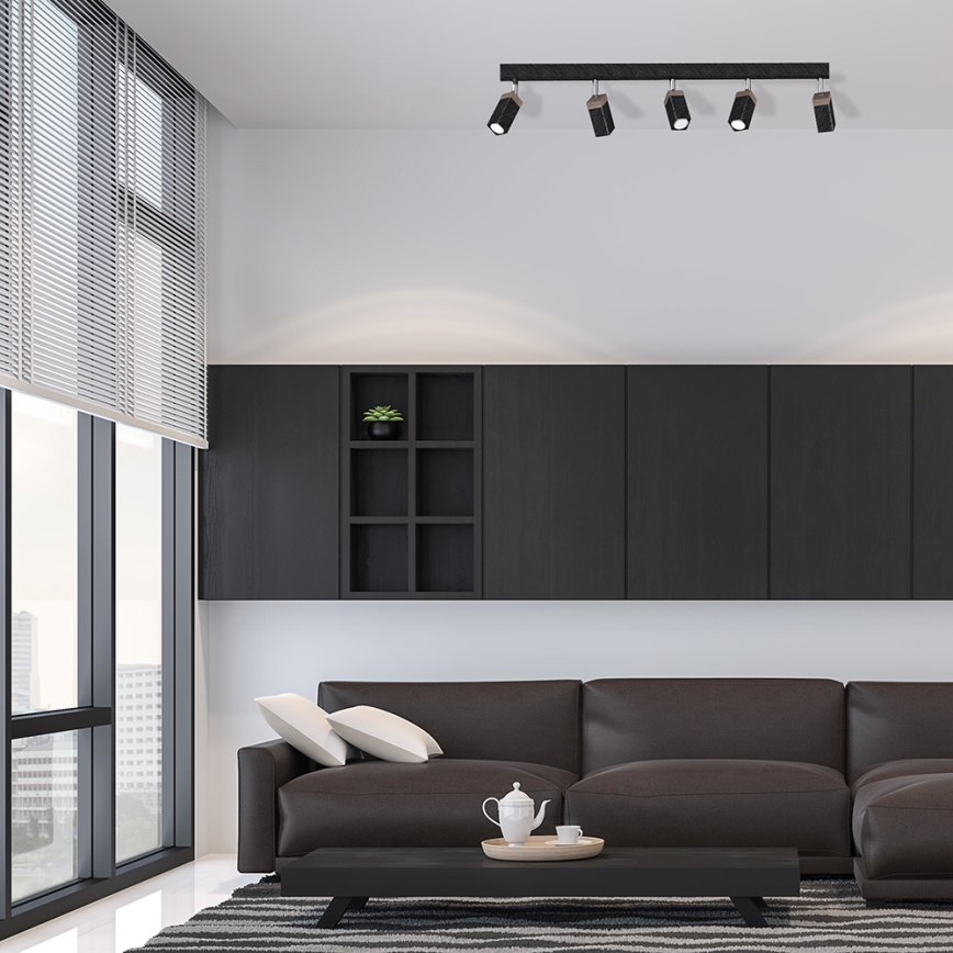 Спот SOLO 5xGU10/MR11/40W/230V черен