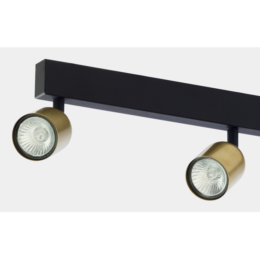 Спот TOP 4xGU10/10W/230V златист/черен