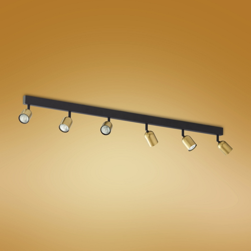 Спот TOP 6xGU10/10W/230V златист/черен