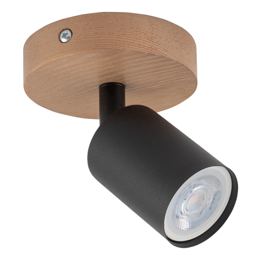 Спот TOP WOOD 1xGU10/10W/230V черен/дървен