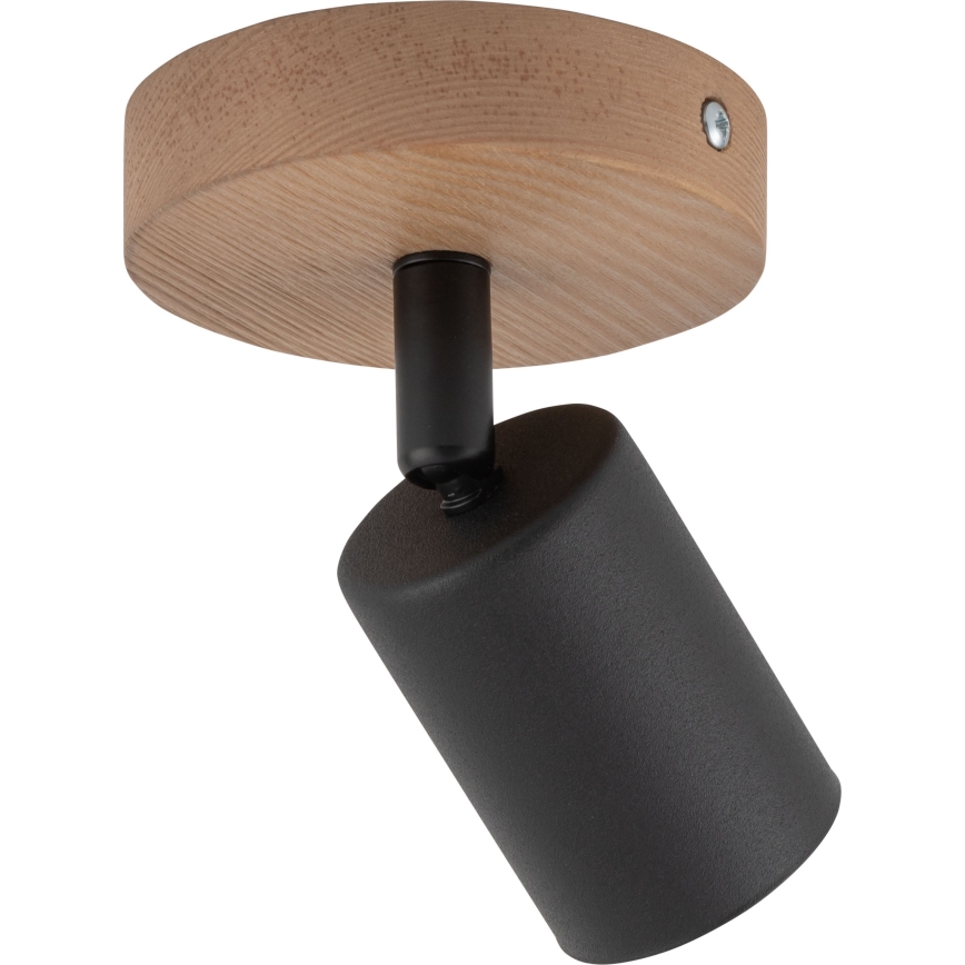Спот TOP WOOD 1xGU10/10W/230V черен/дървен
