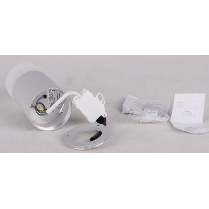 Спот TUBA 1xGU10/15W/230V сив/бял