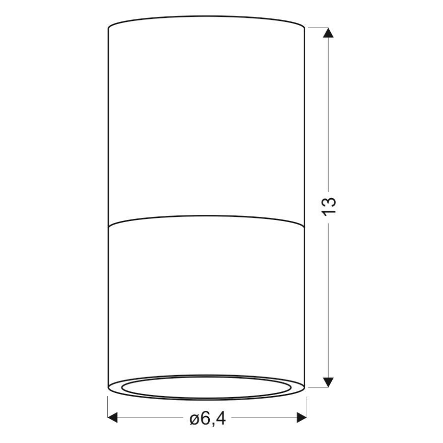 Спот TUBA 1xGU10/15W/230V сив/бял