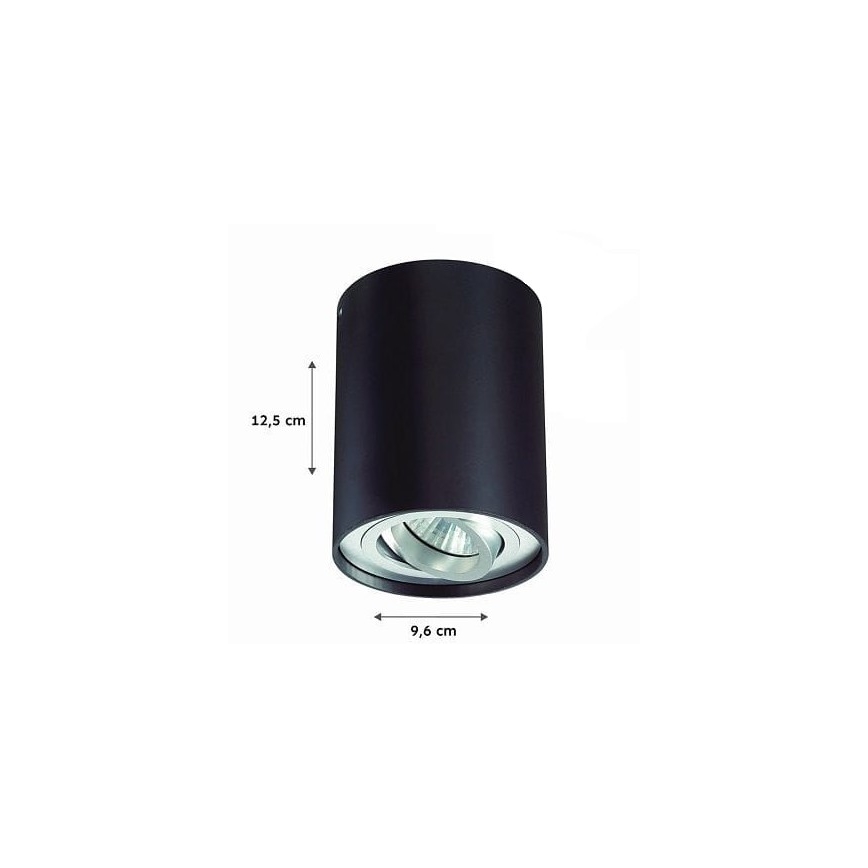 Спот TUBA 1xGU10/50W/230V черен
