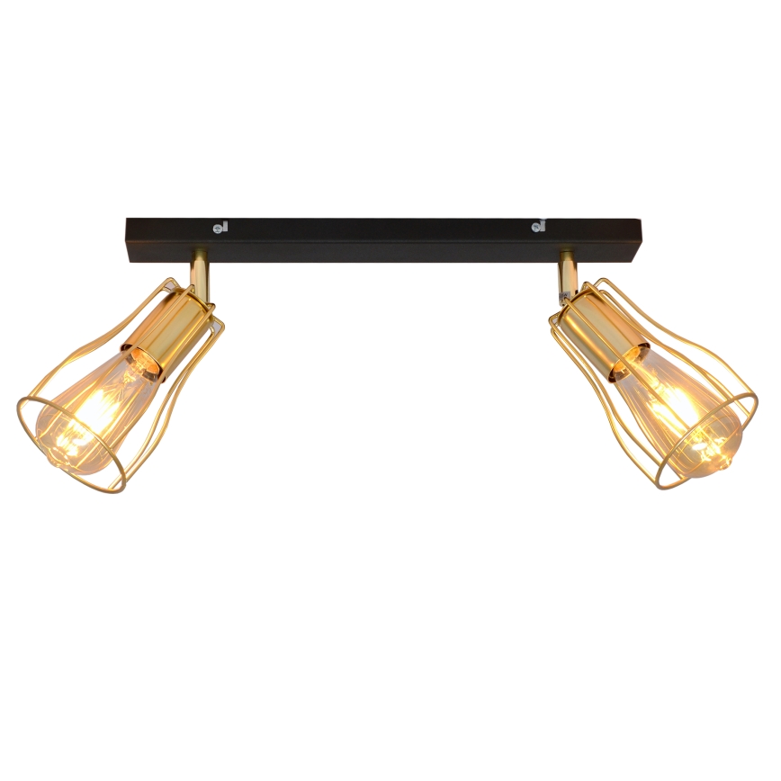 Спот TUBE 2xE27/15W/230V златист/черен