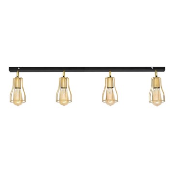 Спот TUBE 4xE27/15W/230V златист/черен