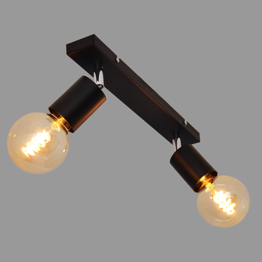 Спот TUNE 2xE27/20W/230V черен