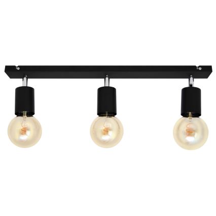 Спот TUNE 3xE27/20W/230V черен