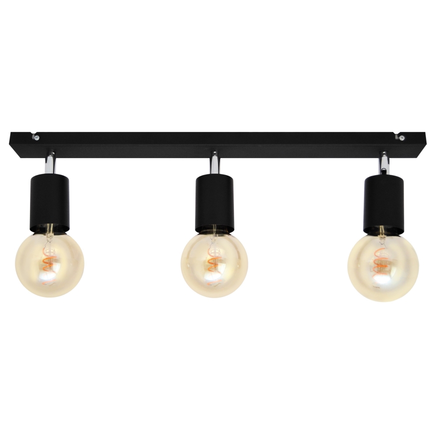 Спот TUNE 3xE27/20W/230V черен