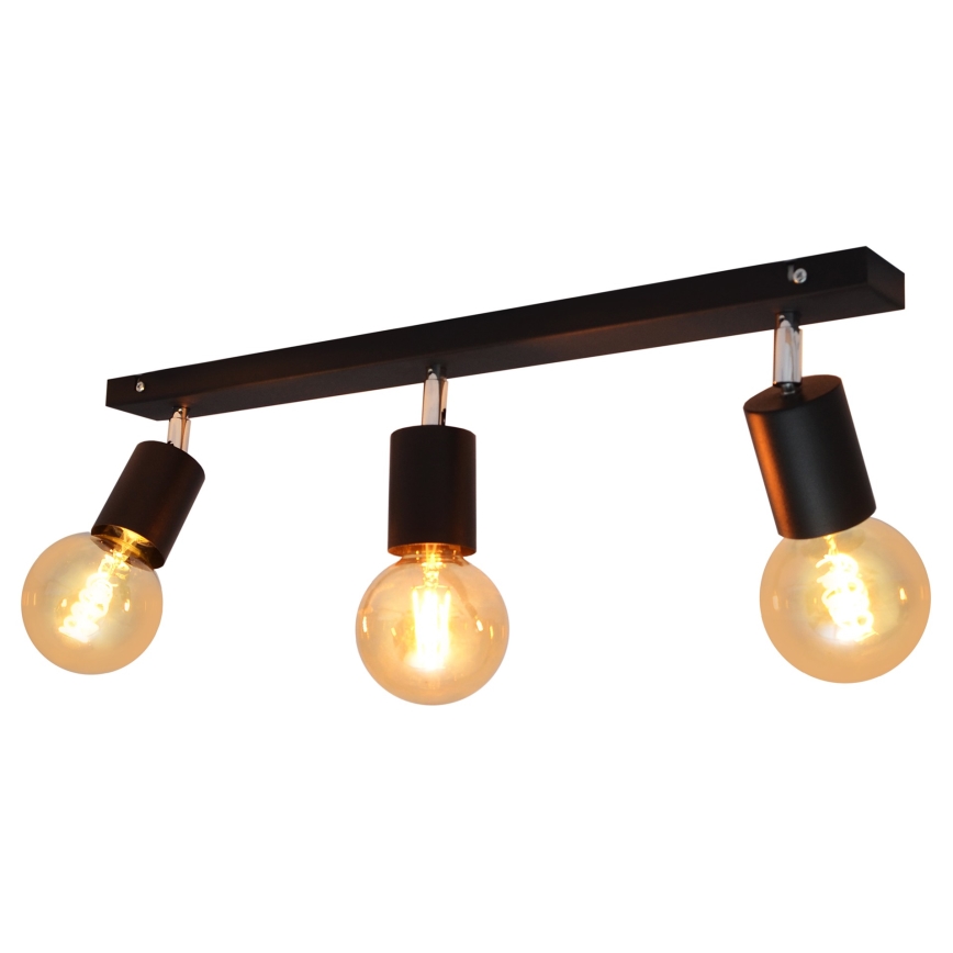 Спот TUNE 3xE27/20W/230V черен