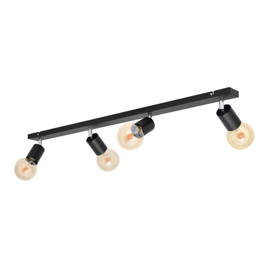 Спот TUNE 4xE27/20W/230V черен