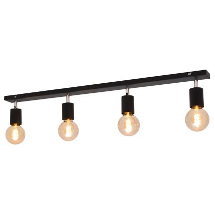 Спот TUNE 4xE27/20W/230V черен