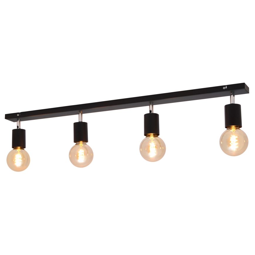 Спот TUNE 4xE27/20W/230V черен