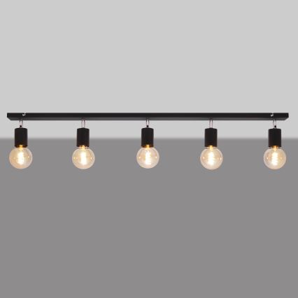 Спот TUNE 5xE27/20W/230V черен