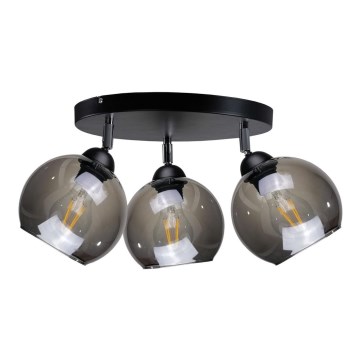 Спот UNO 3xE27/60W/230V черен