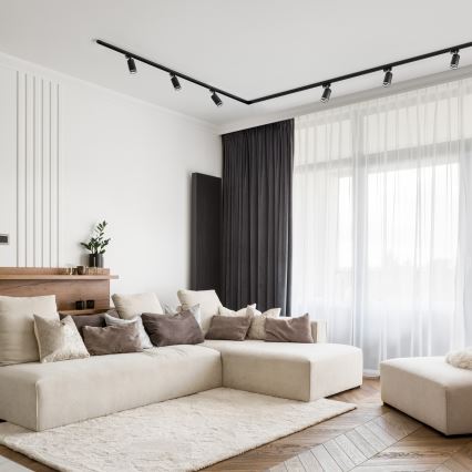 Спот в релсова система 4xGU10/25W/230V 2 m черен